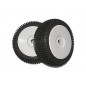 DHK Optimus - Tyre & Wheel Assembly - White Rims (2pcs)