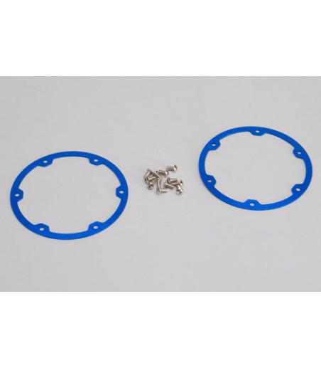 XTM Racing Wheel Ring-Alu Blue (Pk2) - Rail