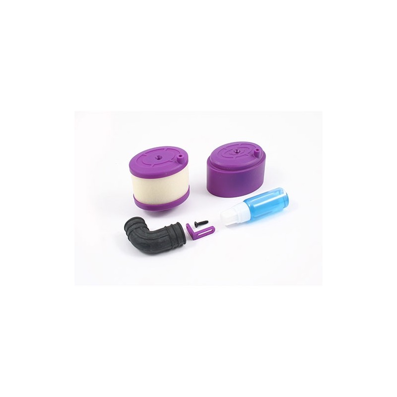Fastrax Waterproof Air Filter 1/8th w/Air Filter Oil - Purple
