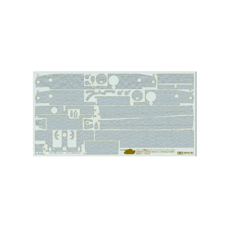 TAMIYA TIGER I MID LATE 1/35 ZIMMERIT COATING SHEET