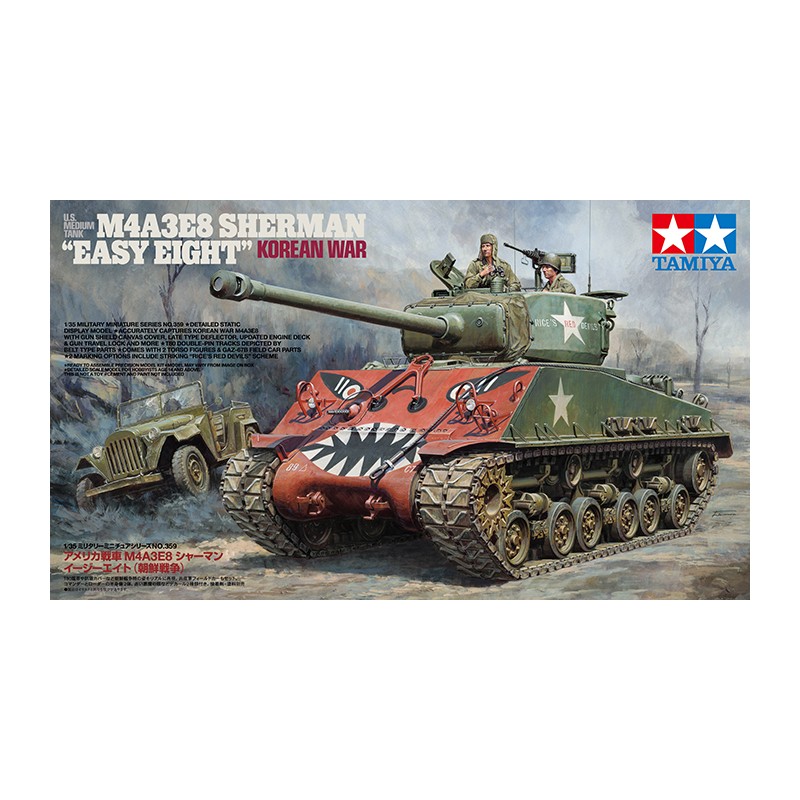 TAMIYA US MEDIUM TANK M4A3E8 SHERMAN - EASY EIGHT KOREAN WAR
