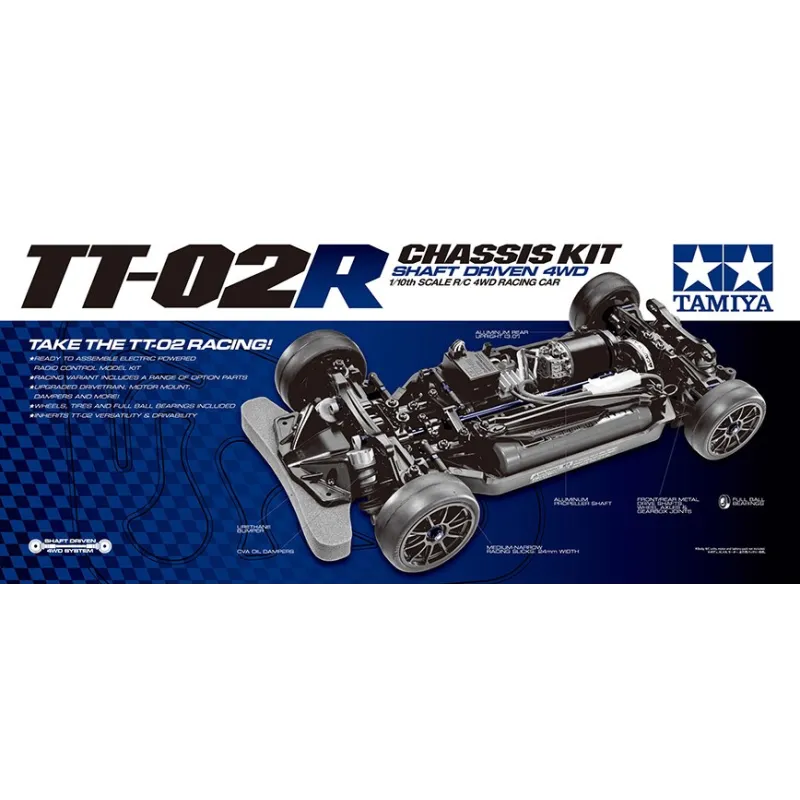 TAMIYA TT-02R Chassis Kit [No Motor / ESC]