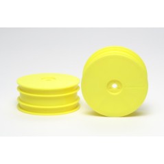TAMIYA DB01 DISH WHEELS FLURO YELLOW