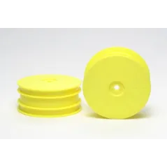 TAMIYA DB01 DISH WHEELS FLURO YELLOW