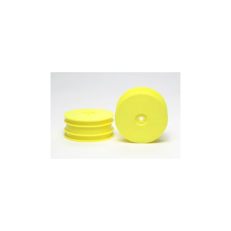 TAMIYA DB01 DISH WHEELS FLURO YELLOW