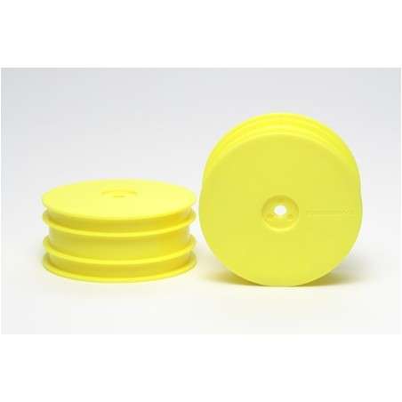 TAMIYA DB01 DISH WHEELS FLURO YELLOW