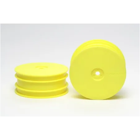 TAMIYA DB01 DISH WHEELS FLURO YELLOW