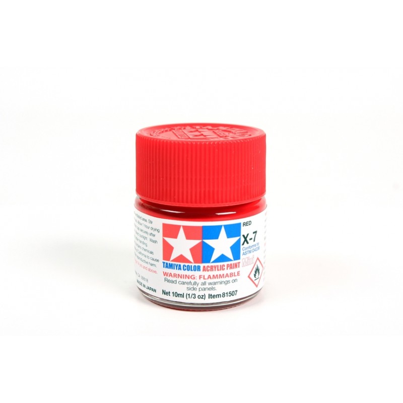 TAMIYA ACRYLIC MINI X-7 RED TAMIYA ACRYLIC MINI X-7 RED