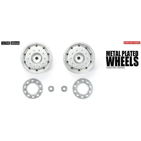 TAMIYA Plated Wheels 30mm Hex Matt