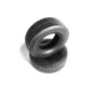 TAMIYA RC TRACTOR TRUCK TIRES (2PCS) HARD 30MM