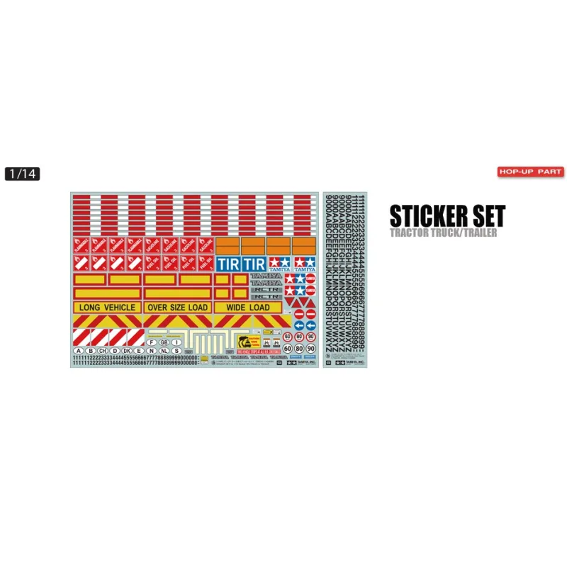 TAMIYA RC STICKER SET 1/14 SCALE