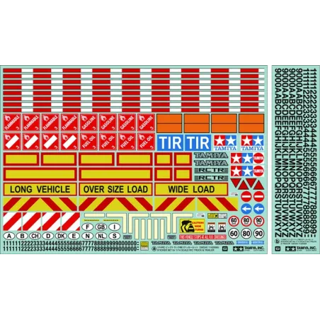 TAMIYA RC STICKER SET 1/14 SCALE