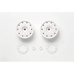 TAMIYA TRUCK WHEELS (30MM/HEX/WHI) X 2