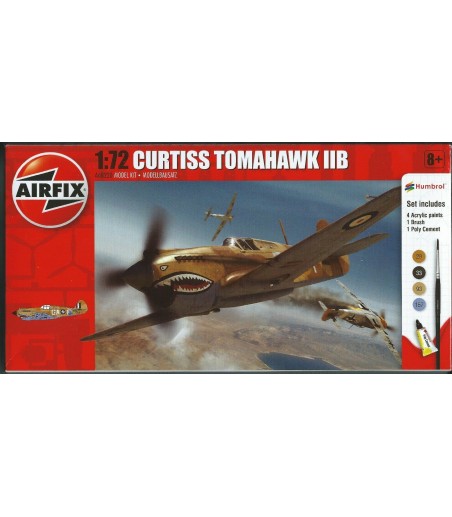 Airfix 1 72 Curtiss Tomahawk IIB Model Aircraft Kit Starter Set