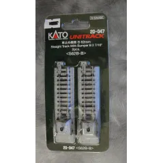 Kato 20-048 50mm Straight Track W/Bumper C (2 Pcs.)