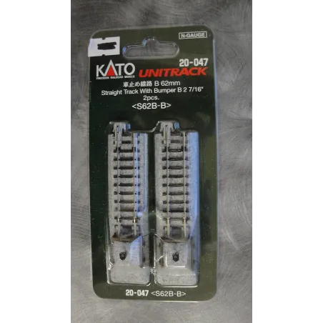 Kato 20-048 50mm Straight Track W/Bumper C (2 Pcs.)