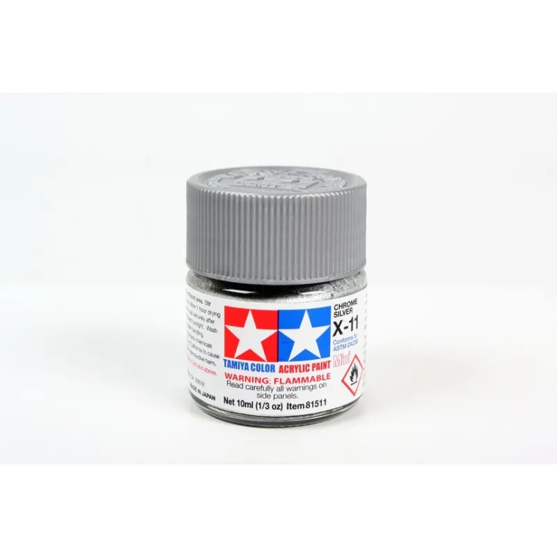 TAMIYA Acrylic Mini X-11 Chrome Silver