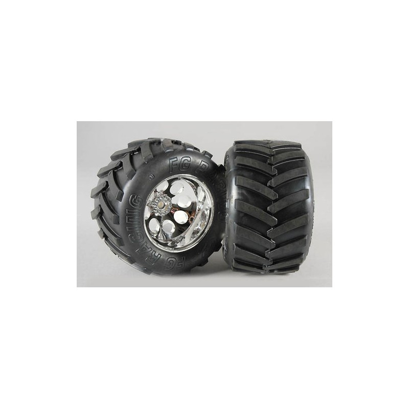 FG Modellsport Wheel/Tyre Monster Trk M (GluedPk2)