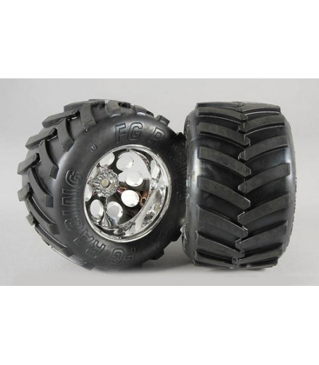 FG Modellsport Wheel/Tyre Monster Trk M (GluedPk2)
