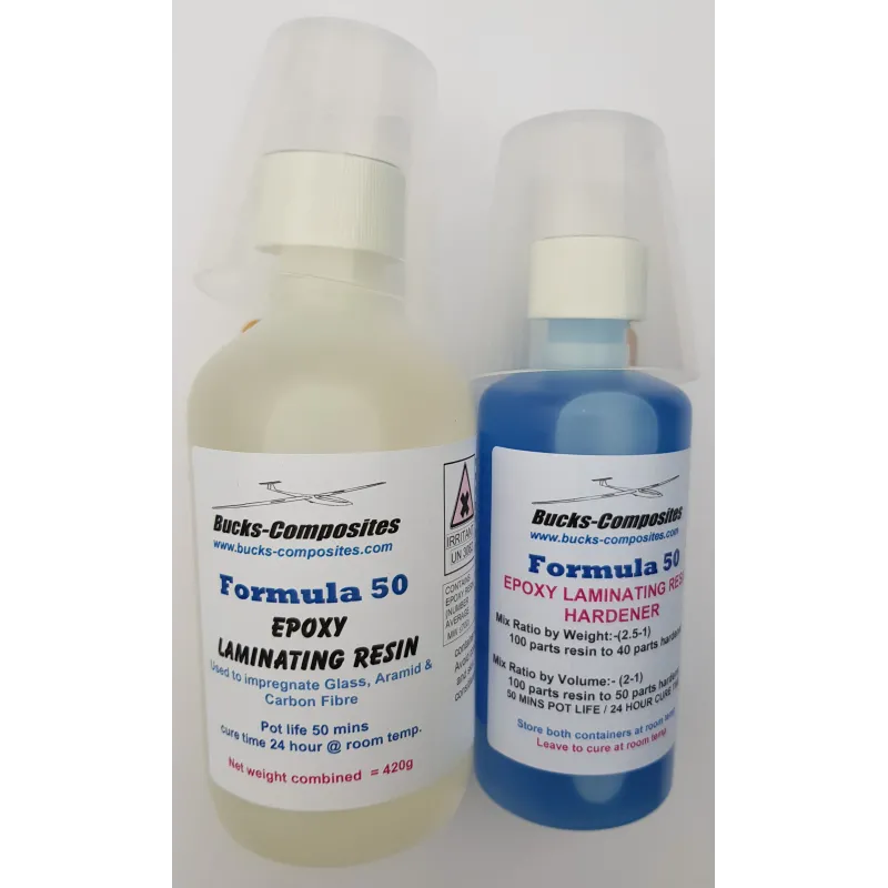 Bucks Formula 50 Epoxy Resin with Hardener (24 hour cure time) 420G Bucks Formula 50 Epoxy Resin with Hardener (24 hour cure time) 420G