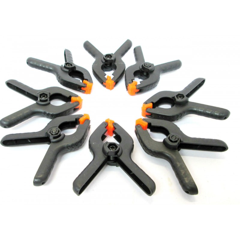 Toolzone 8Pc 21/2" Micro Plastic Clamp