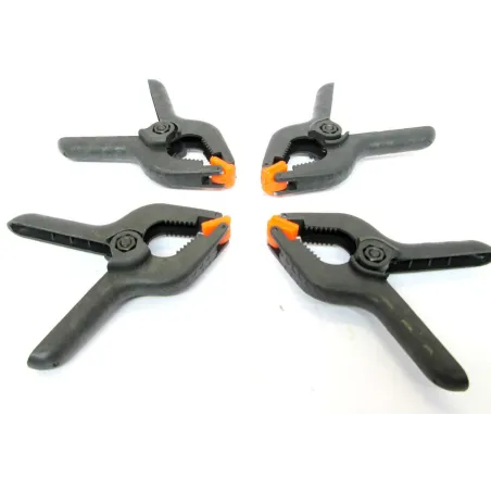 4PC CLAMP SET / MINI STALL CLIP SET PLASTIC GRIPS 3-1/2" HOBBY NEW TZ CL112