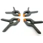4PC CLAMP SET / MINI STALL CLIP SET PLASTIC GRIPS 3-1/2" HOBBY NEW TZ CL112