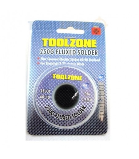Toolzone 250g Reel of Fluxed Solder HB325