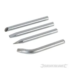 Silverline Soldering Iron Tips Set 4pce