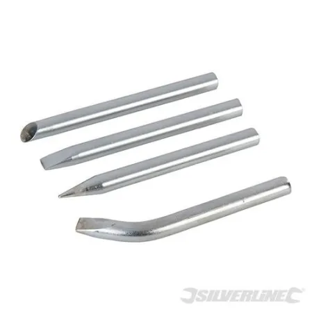 Silverline Soldering Iron Tips Set 4pce