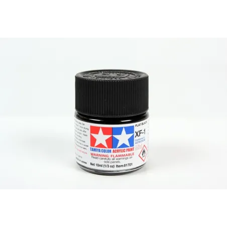 TAMIYA Acrylic Mini Xf-1 Flat Black