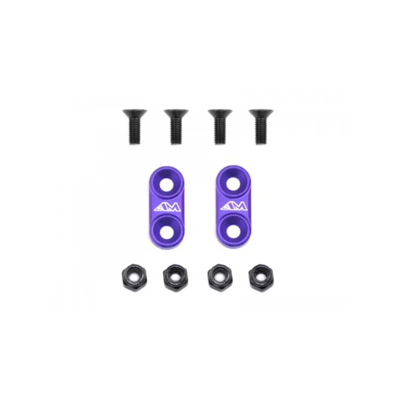 1/10 On-Road Alloy Wing Mounts - Purple