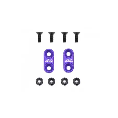 1/10 On-Road Alloy Wing Mounts - Purple