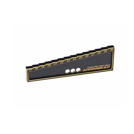 Chassis Ride Height Gauge 17-30mm 1/8 Off Blk gold