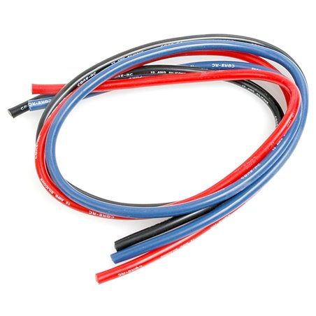 CORE RC Silicone Wire 12g - Red/Black/Blue 3x50cm