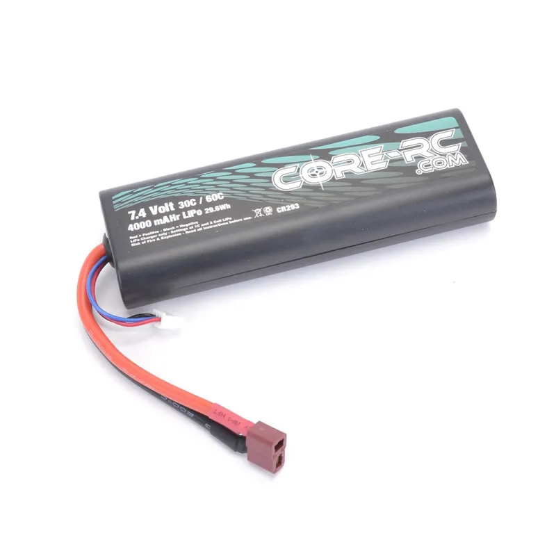 CORE RC-4000mAHr 7.4v 30/60C 2S LiPo CORE RC-4000mAHr 7.4v 30/60C 2S LiPo