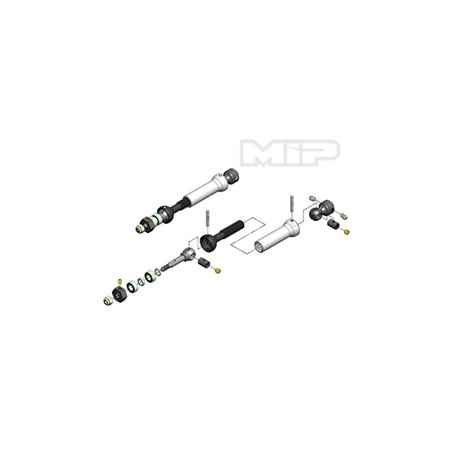 MIP X-Duty CVD Keyed Rear Axle Kit/Trx