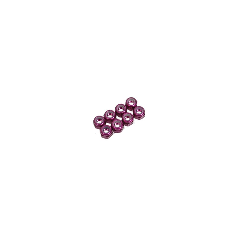 SPEED PACK - M3 Nyloc Nut - Purple Alloy (pk8)