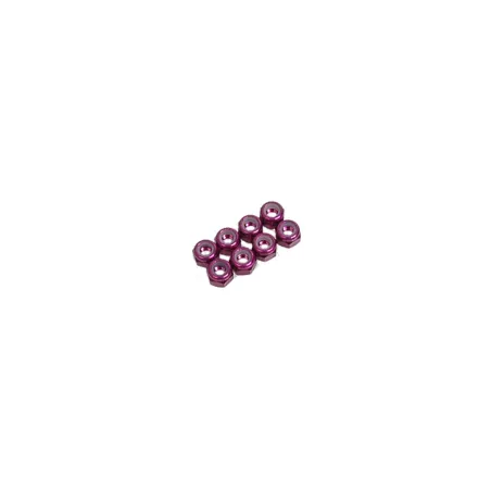 SPEED PACK - M3 Nyloc Nut - Purple Alloy (pk8)