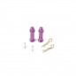 Purple Alloy Battery Posts and Clips (pr)