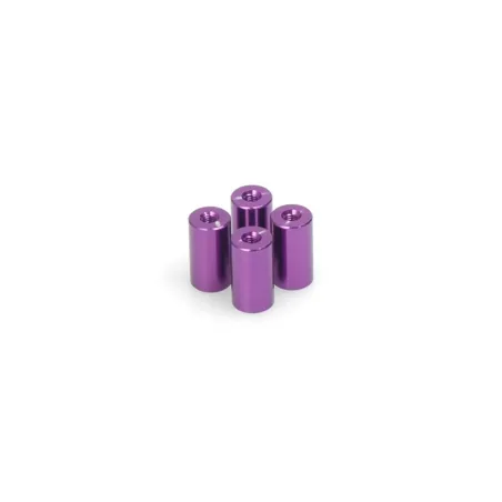 Purple Alloy Spacer - M3x14 pk4