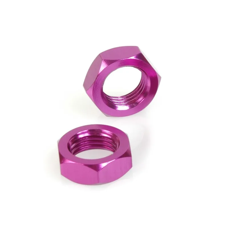 Wheel Nut 1/8 Purple Alloy pr