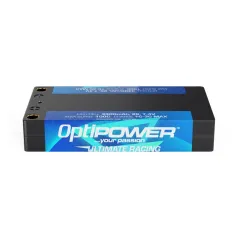 OPTIPOWER 3300MAH 2S SHORTY LIPO - 4MM BULLET