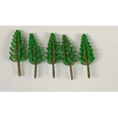 55mm scale poplar tree scenery pack of 5 