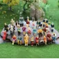 H/O Scale 1/87 mixed painted seated people 5 pack 