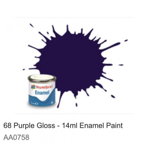 Humbrol No 68 Purple - Gloss - Tinlet No 1 (14ml)