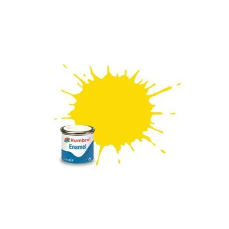 Humbrol No 69 Yellow - Gloss - Tinlet No 1 (14ml)