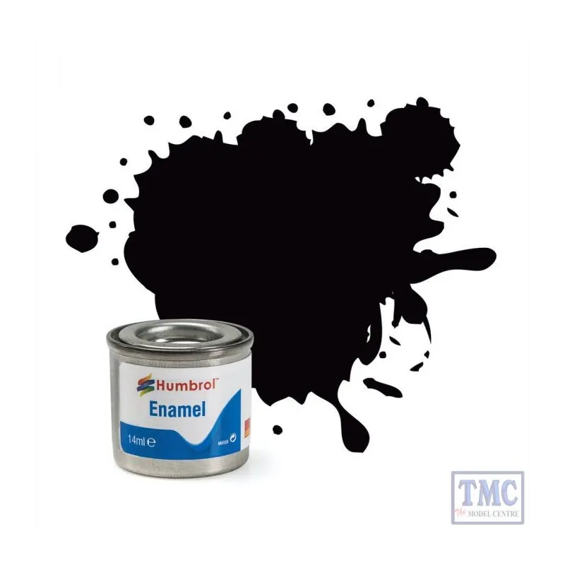 Humbrol No 85 Coal Black - Satin - Tinlet No 1 (14ml)
