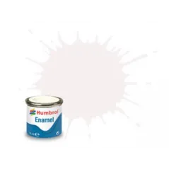 Humbrol No 130 White - Satin - Tinlet No 1 (14ml)