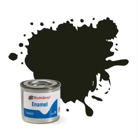 Humbrol No 163 Dark Green - Satin - Tinlet No 1 (14ml)